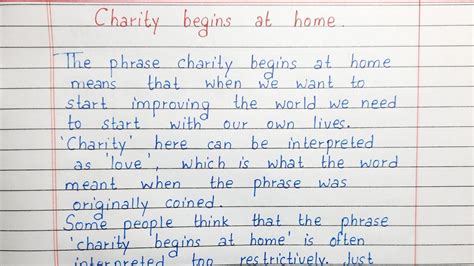 charity begins at home essay|Essay on Charity Begins at Home for Students in English .